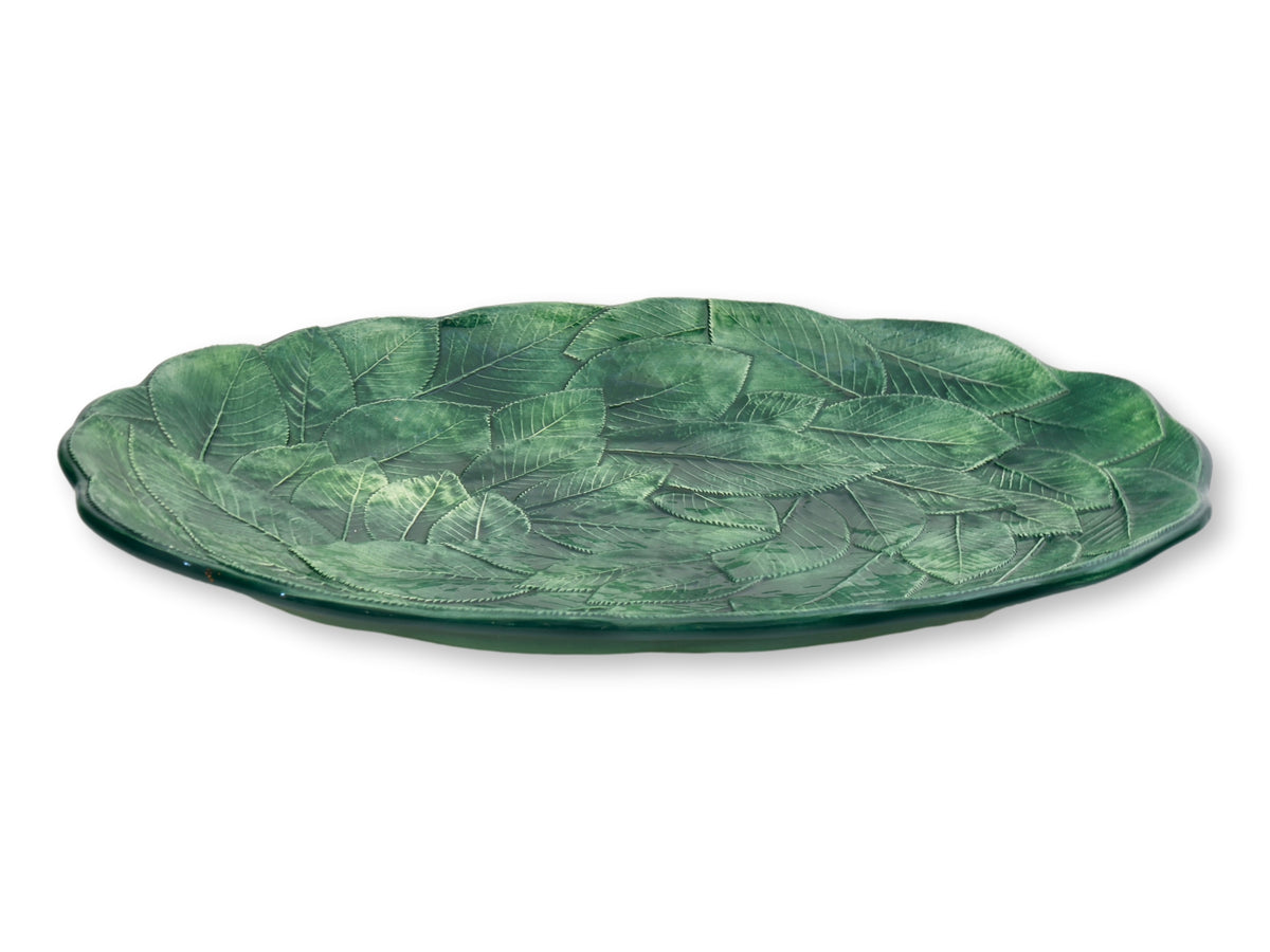 Italian Ceramiche Leonardo Leaf Platter