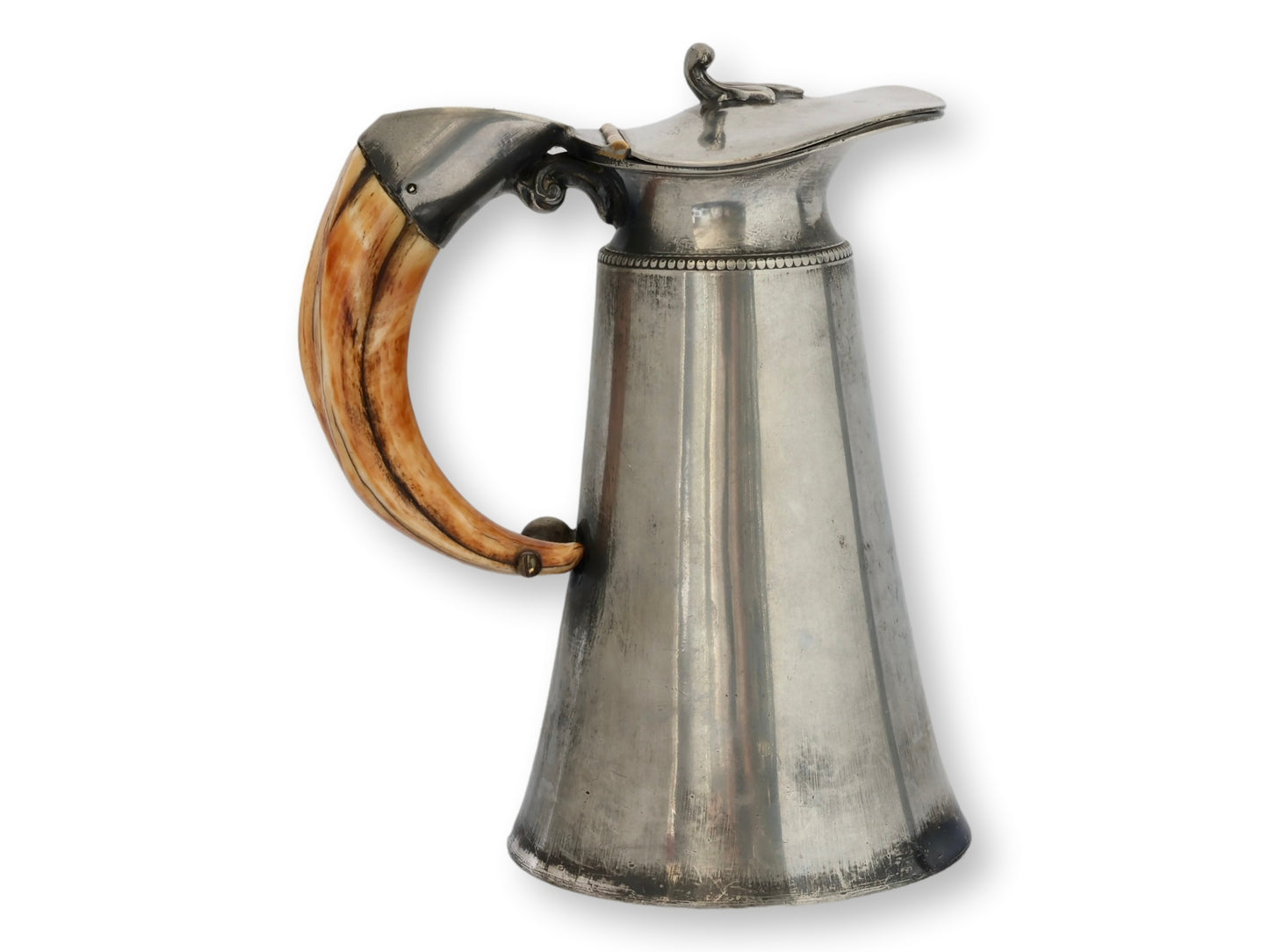 Silverplate & Staghorn Ale Pitcher
