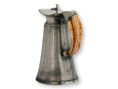 Silverplate & Staghorn Ale Pitcher