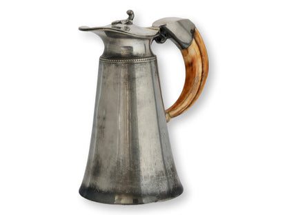 Silverplate & Staghorn Ale Pitcher