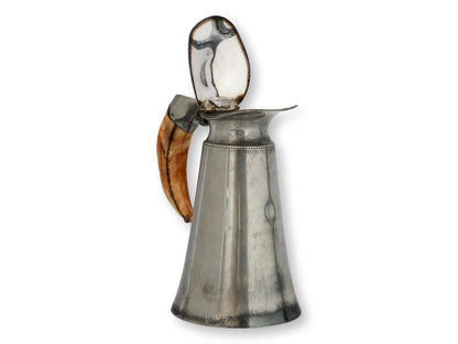 Silverplate & Staghorn Ale Pitcher