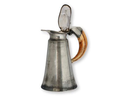 Silverplate & Staghorn Ale Pitcher