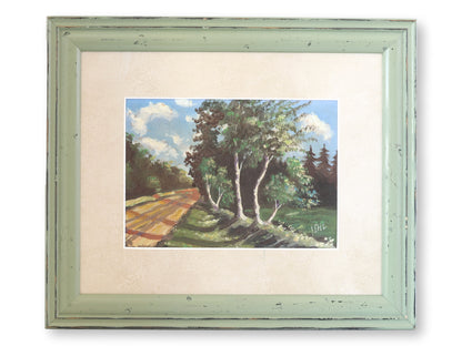 Vintage French Countryside Painting