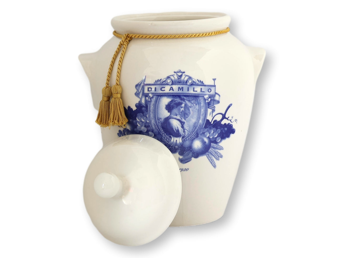 Large Vintage Buffalo Pottery Biscotti Jar