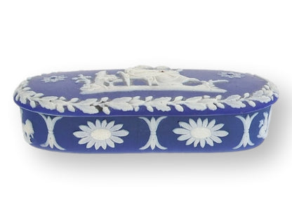 19th-C. Wedgwood Jasperware Match Box