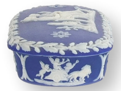 19th-C. Wedgwood Jasperware Match Box