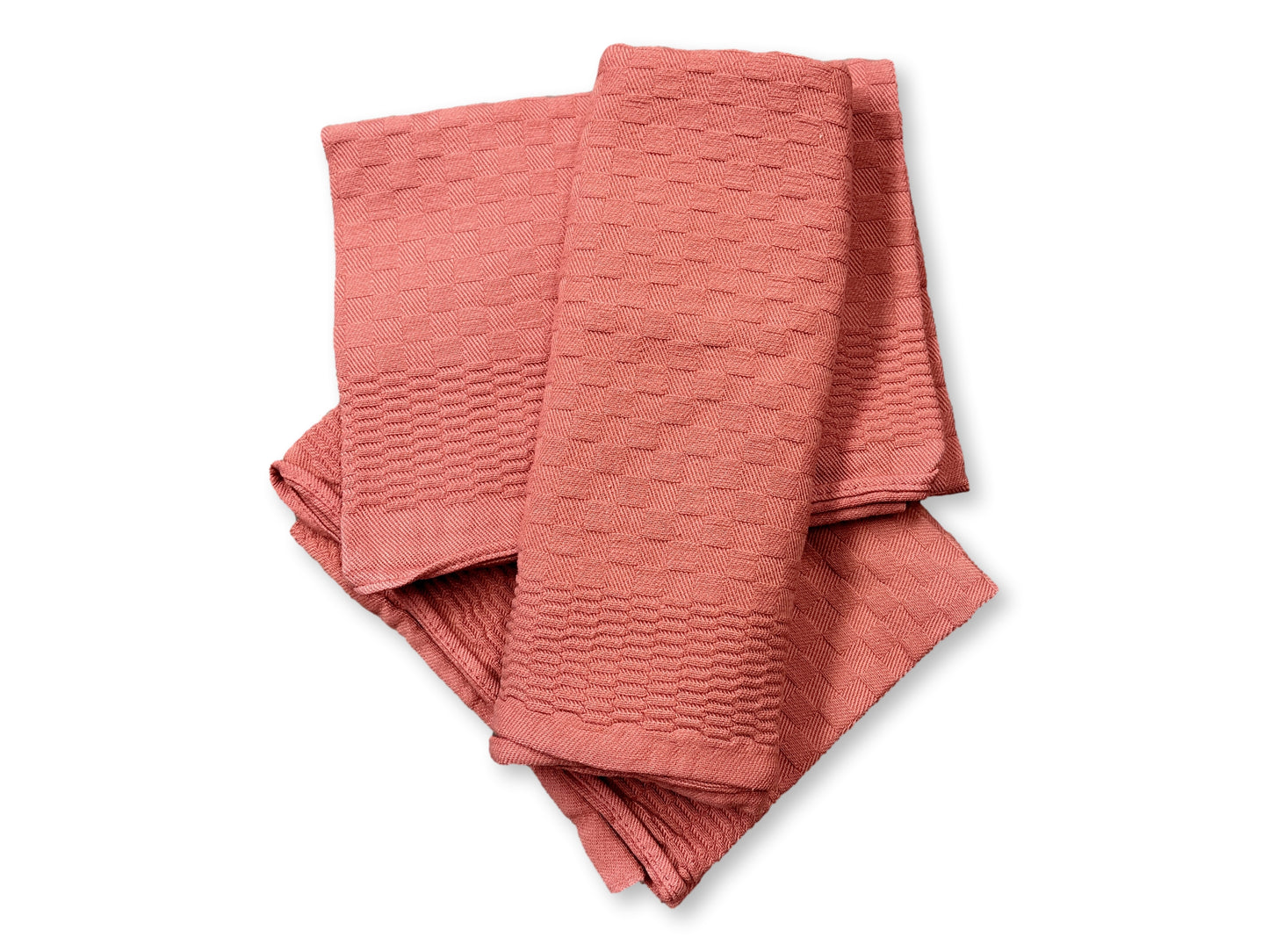 French Coral Napkins/Placemats, Set of 8