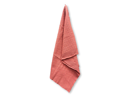 French Coral Napkins/Placemats, Set of 8