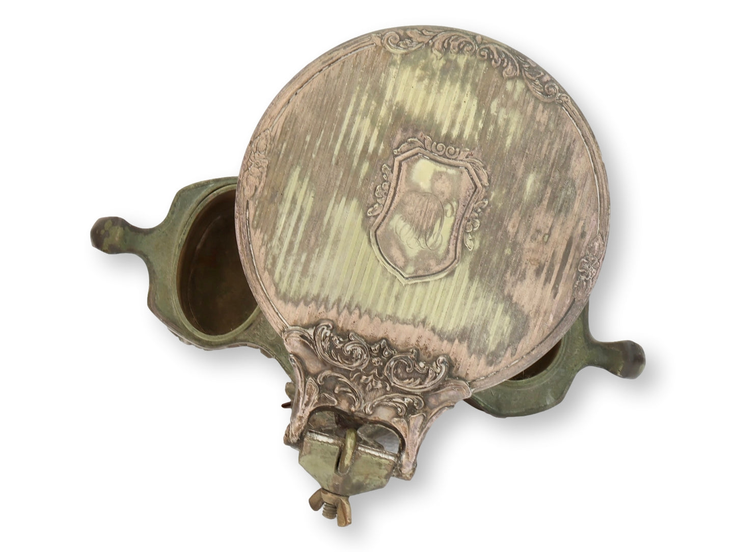 Silverplate Shaving Mirror