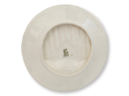 Vintage French Majolica Asparagus Plates, Set of 6