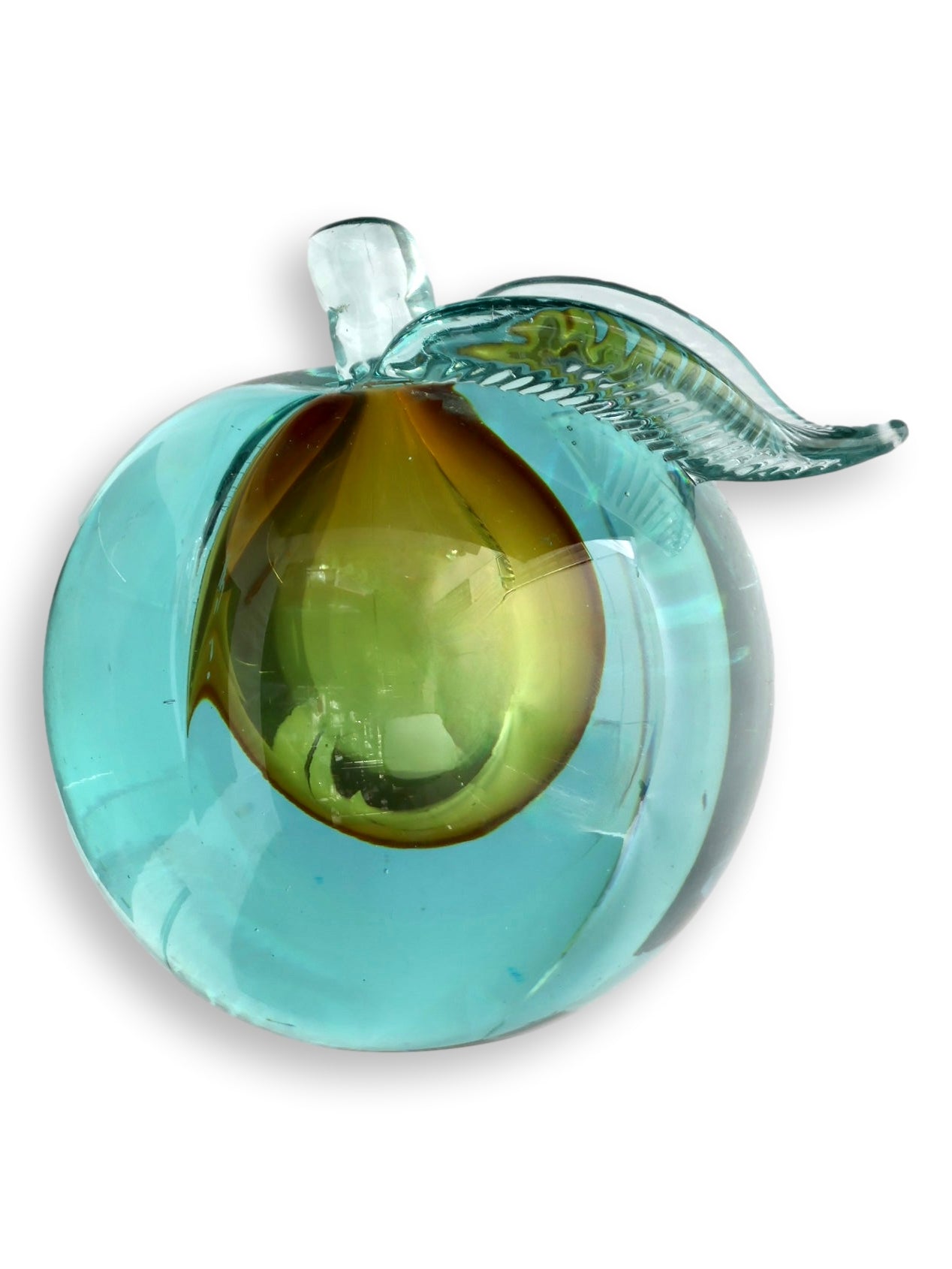 1960s Oversized Italian Murano Glass Apple