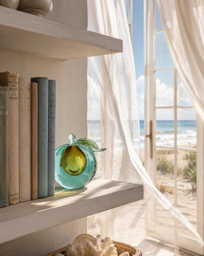 1960s Oversized Italian Murano Glass Apple