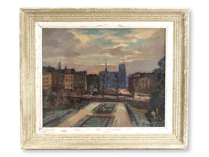 Luc De Decker Belgian Oil Painting, Botanical Gardens Brussels