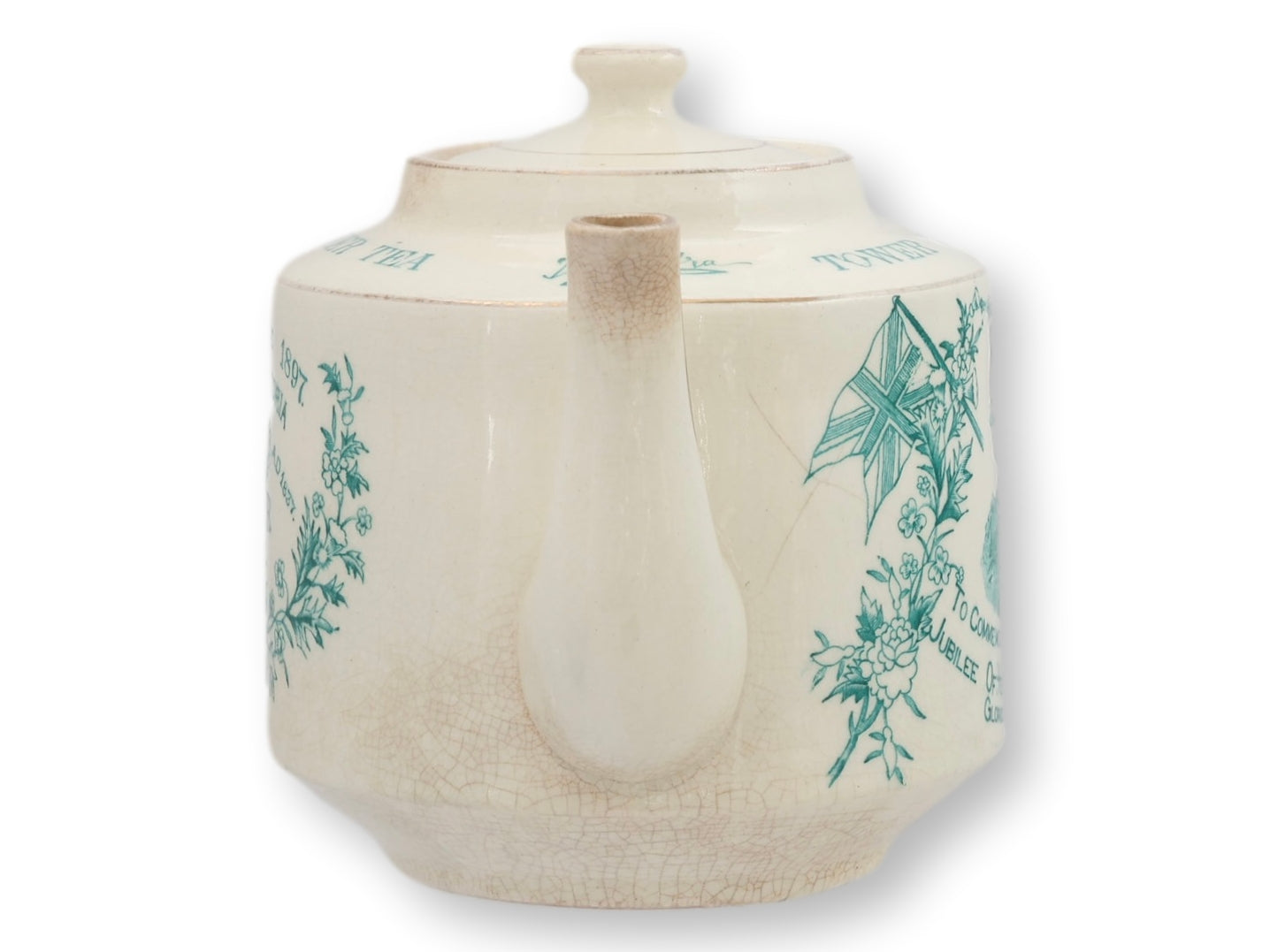 Tower Tea Advertising Teapot, Queen Victoria Jubilee