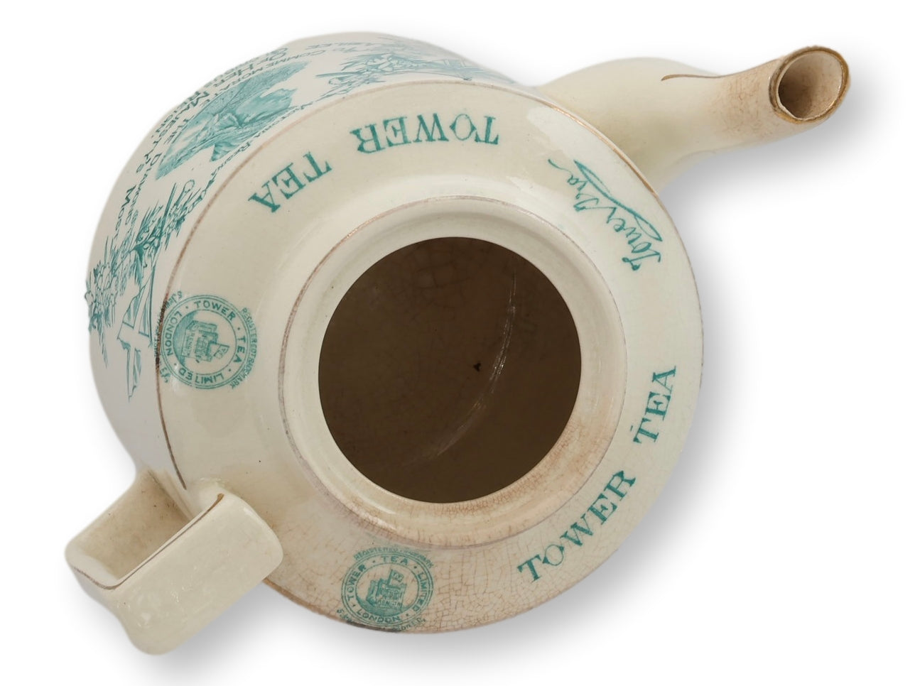 Tower Tea Advertising Teapot, Queen Victoria Jubilee