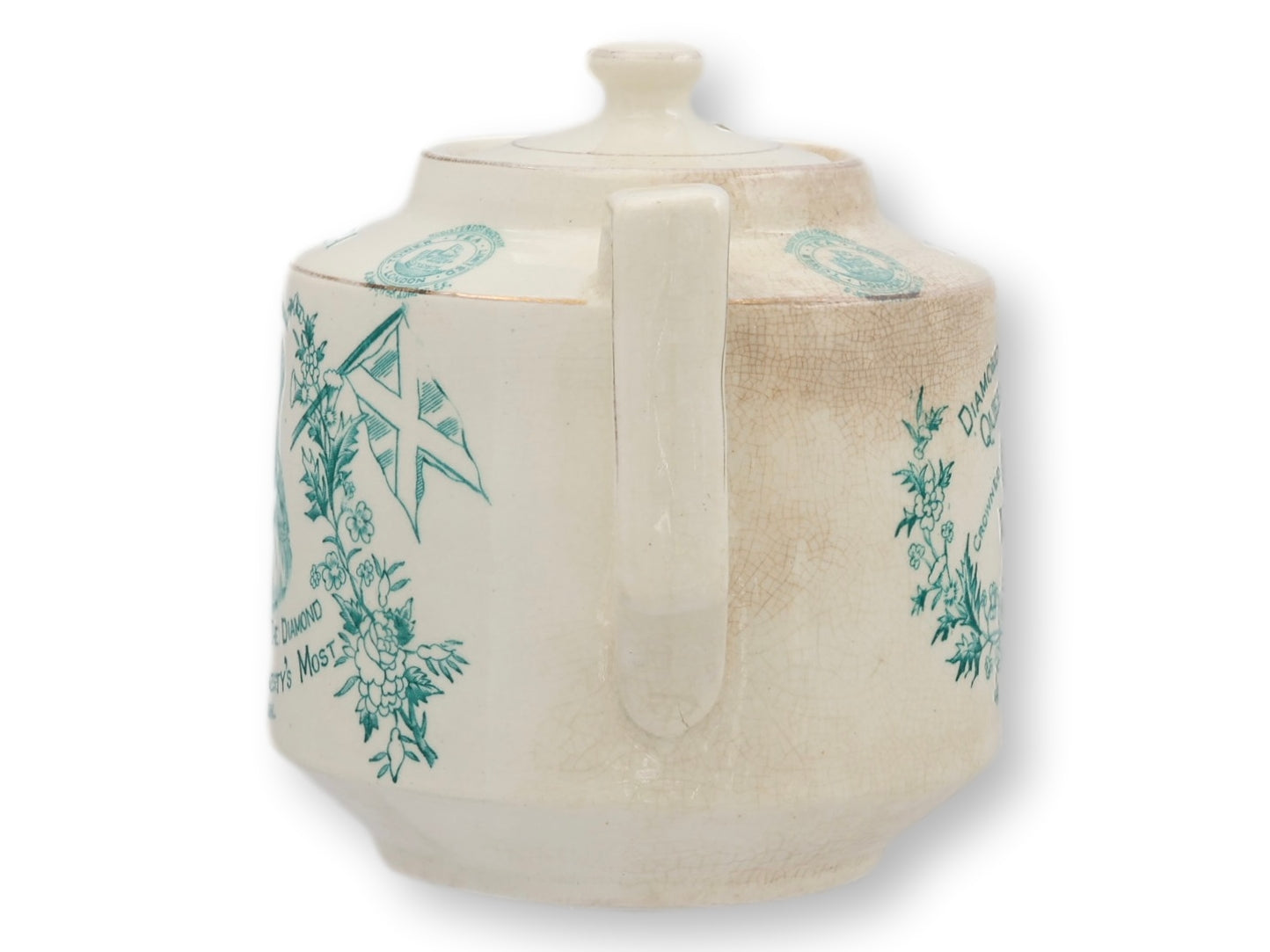 Tower Tea Advertising Teapot, Queen Victoria Jubilee