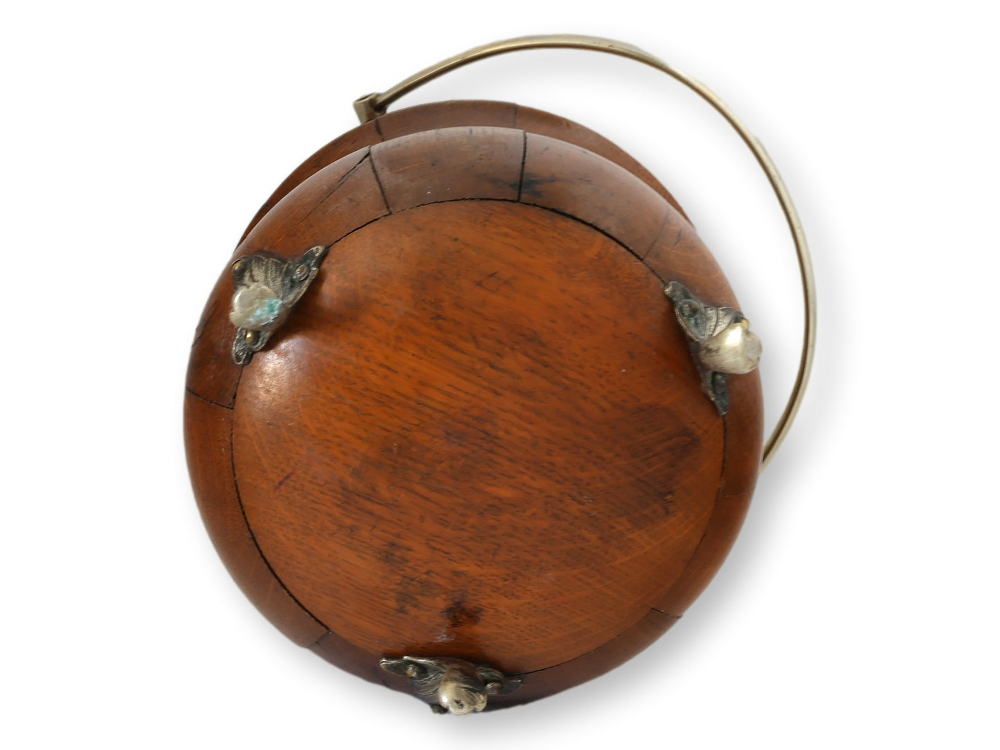Edwardian English Oak Biscuit Barrel Ice Bucket
