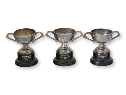 1960s Miniature Sailing Club Trophies, Set of 3