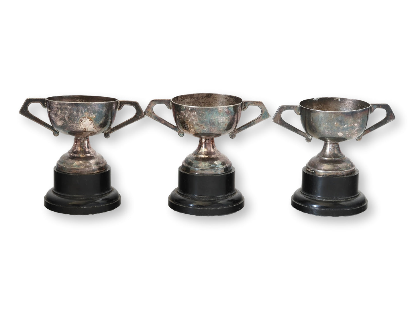 1960s Miniature Sailing Club Trophies, Set of 3