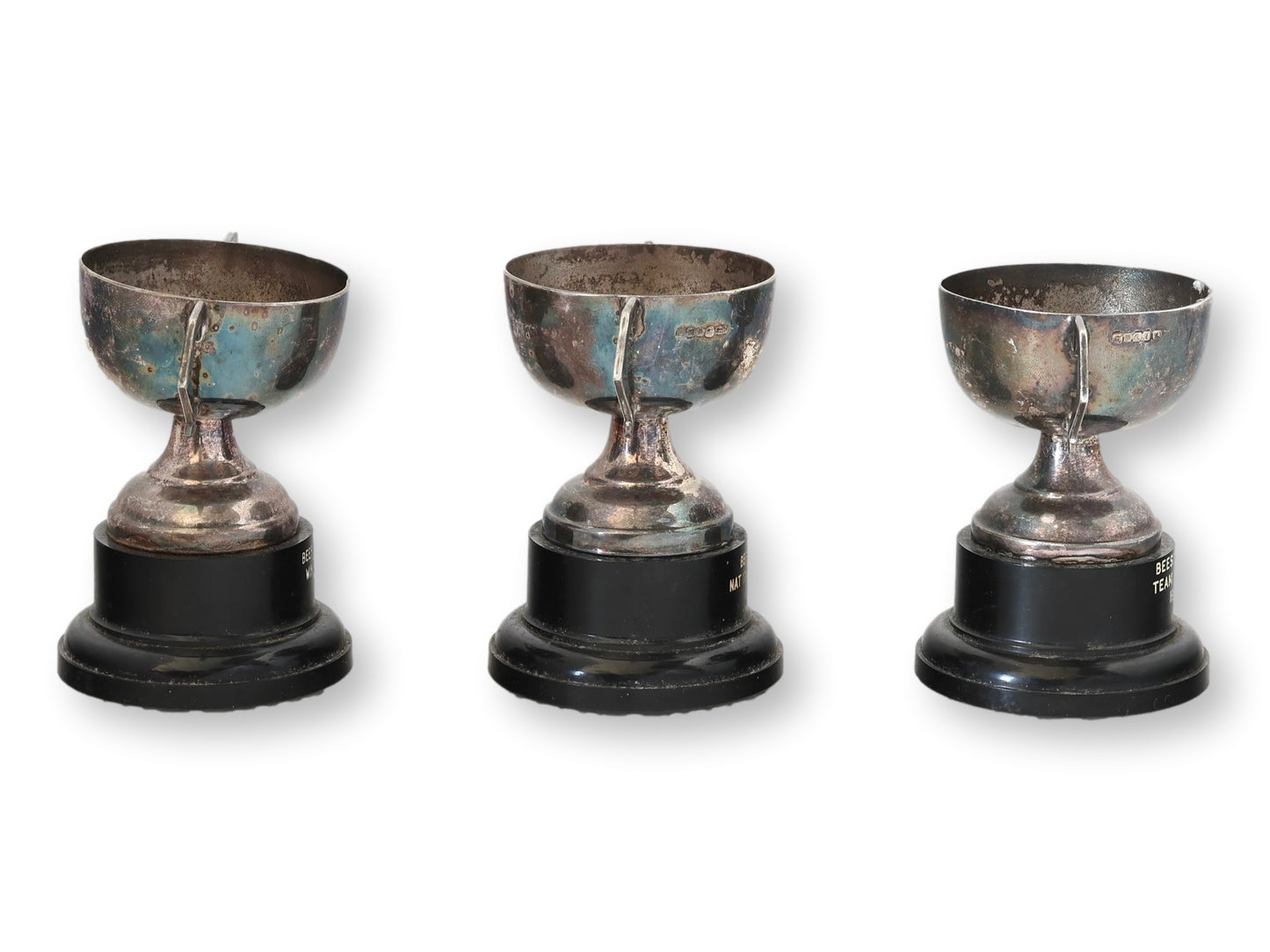 1960s Miniature Sailing Club Trophies, Set of 3