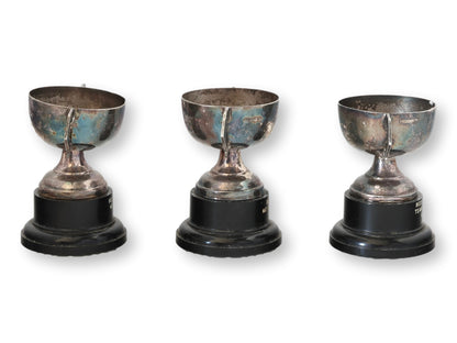 1960s Miniature Sailing Club Trophies, Set of 3