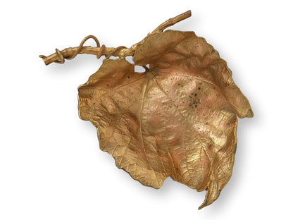 Gilt Grape Leaf Nut Dish