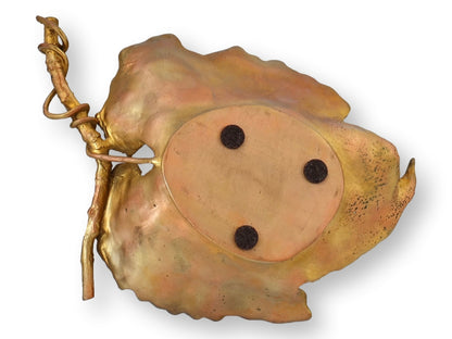 Gilt Grape Leaf Nut Dish