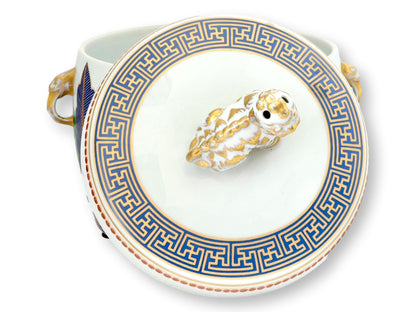 Mottahedeh Charleston Feather Foo Dog Jar & Lid
