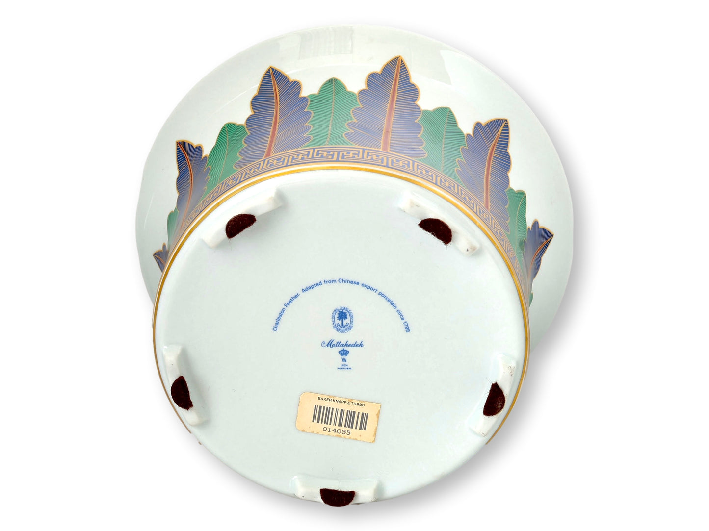Mottahedeh Charleston Feather 10.25" Cache Pot