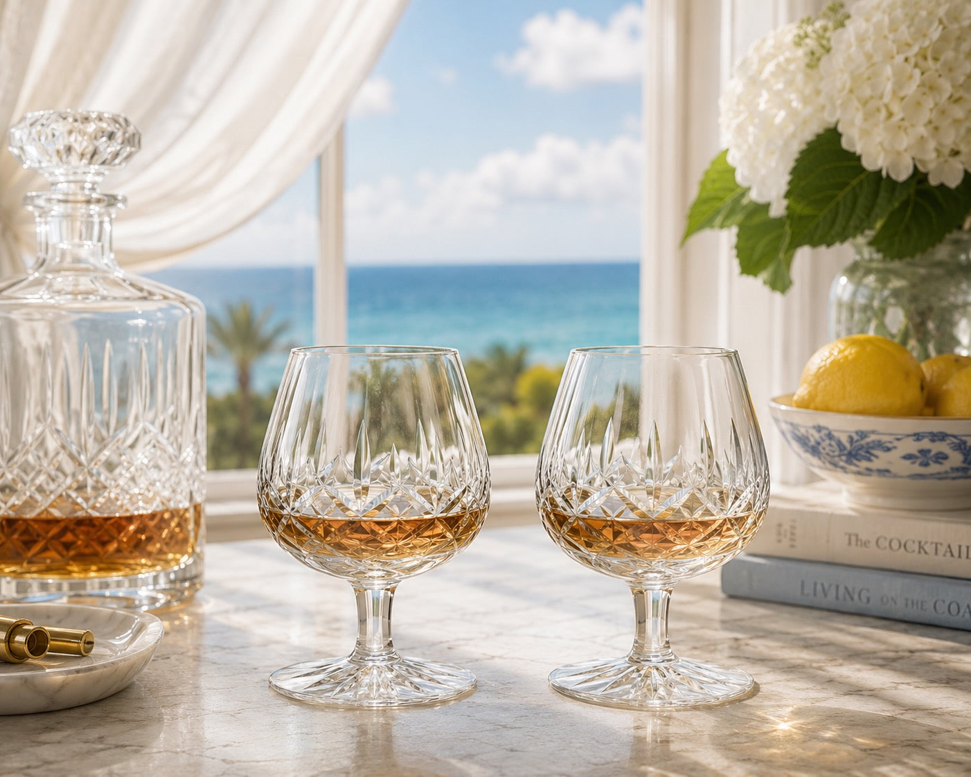 Waterford Lismore Brandy Snifters, Set of 6