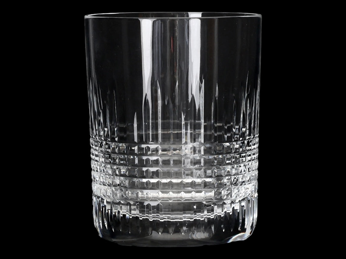 French Baccarat Nancy Crystal Old Fashioned Glasses, Pair