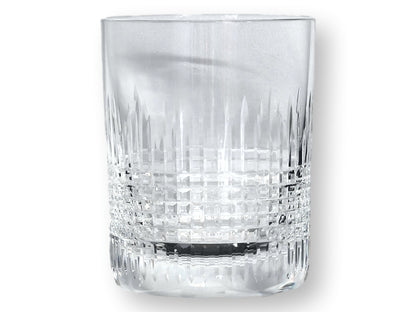 French Baccarat Nancy Crystal Old Fashioned Glasses, Pair