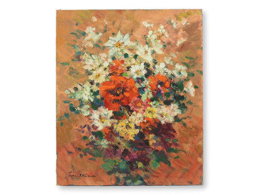 French Floral Still Life Oil Painting