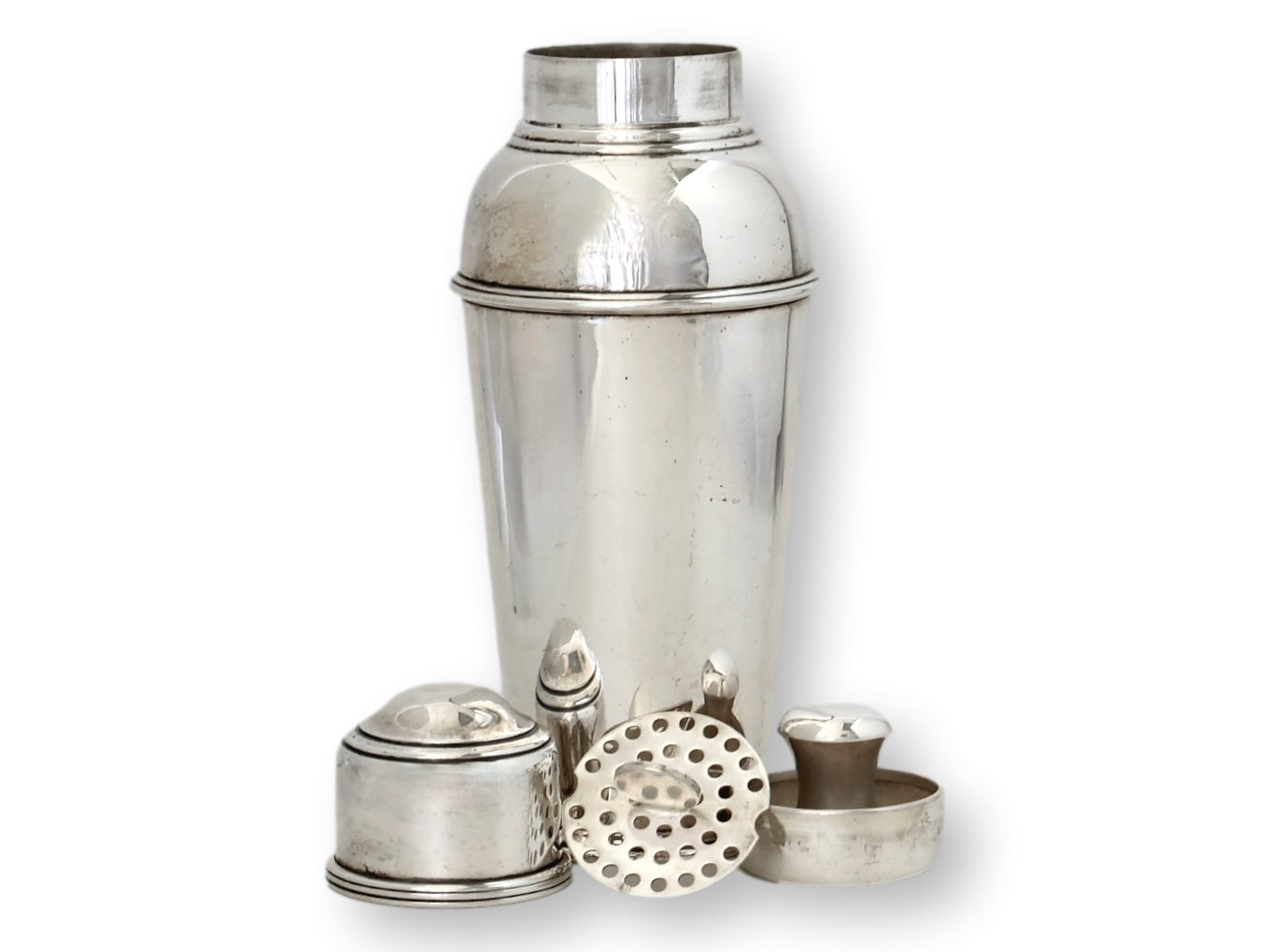 Antique English Silverplate Cocktail Shaker