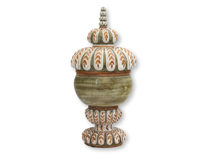 Midcentury Italian Faience Lidded Urn