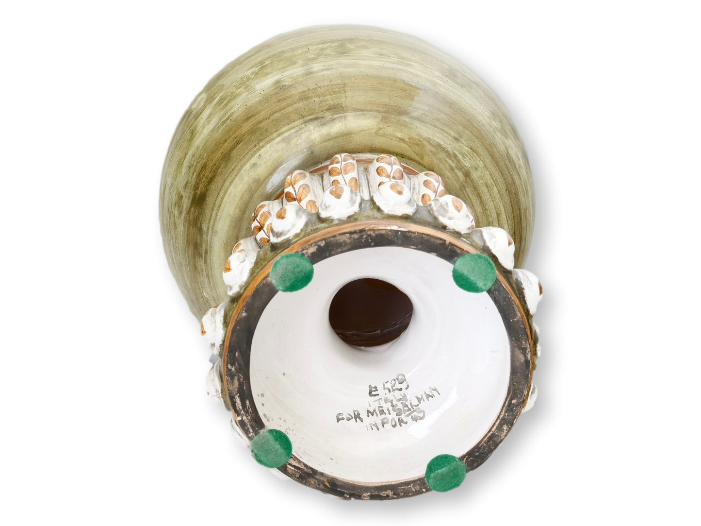 Midcentury Italian Faience Lidded Urn