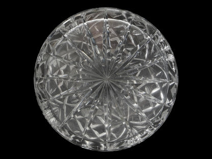 Sterling Cap Cut Crystal Petite Decanter