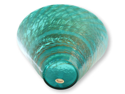 Aquamarine Italian Murano Glass Large Vase