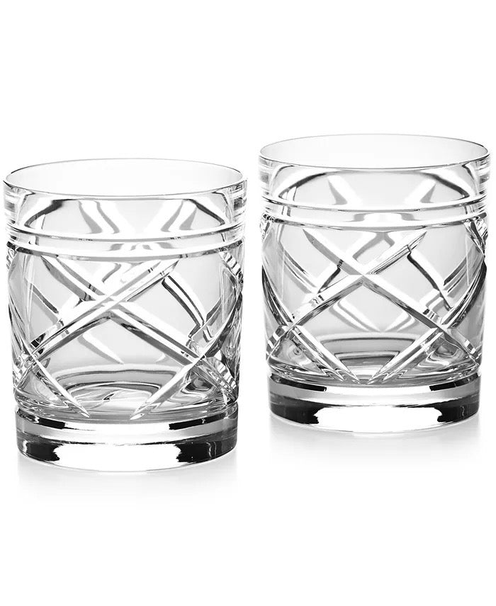 Ralph Lauren Brogan Double Old Fashioned Glasses, Set of 2