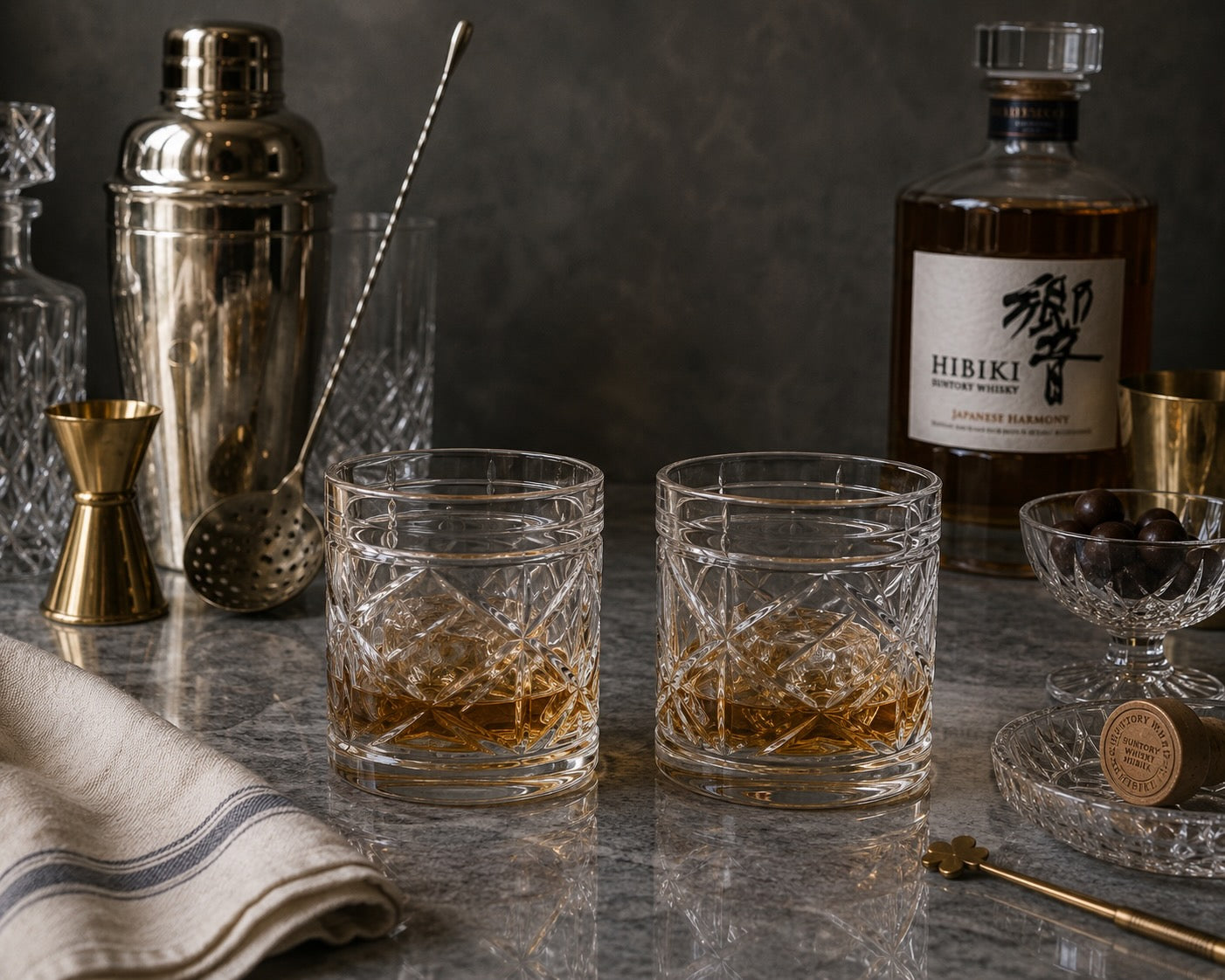 Ralph Lauren Brogan Double Old Fashioned Glasses, Set of 2