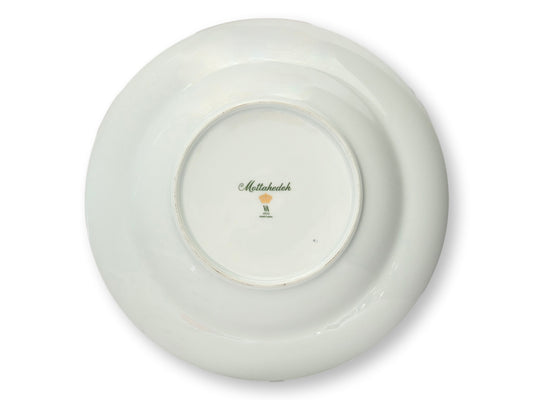 Mottahedeh Golden Butterfly Rim Soup Bowls, S/8