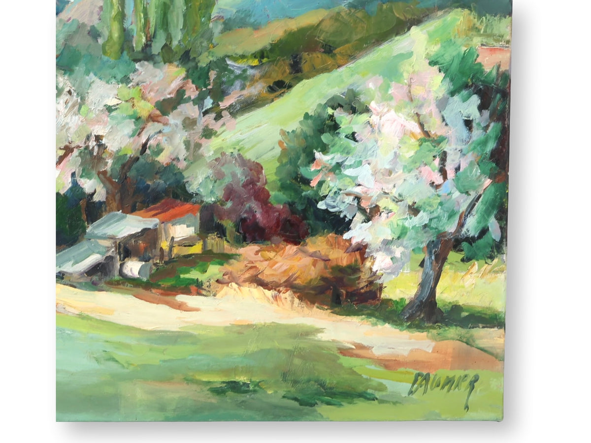 Liliane Paumier French Spring Landscape Oil Painting