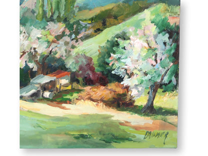 Liliane Paumier French Spring Landscape Oil Painting