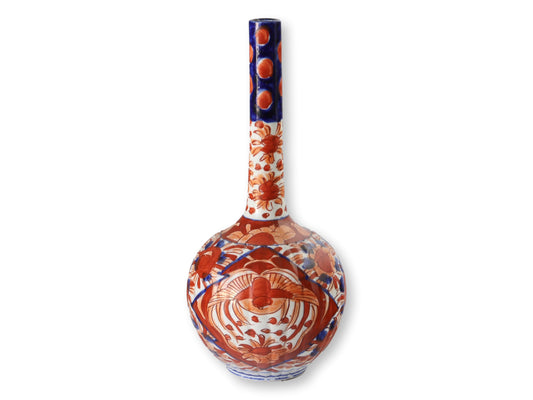 Antique Japanese Imari Meiji Bottle Vase