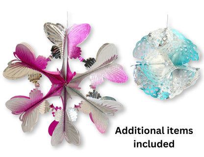 Midcentury Garland & Ornament Assortment — Set of 23