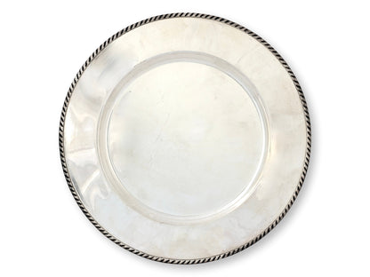Pottery Barn Silver-Plate Chargers, S/12