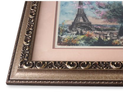 Le Bailly Eau-Forte Originale Paris Eiffel Tower & Notre Dame Cathedral