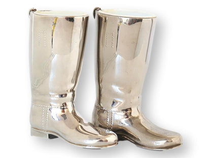 Midcentury English Riding Boot Jiggers, Pair