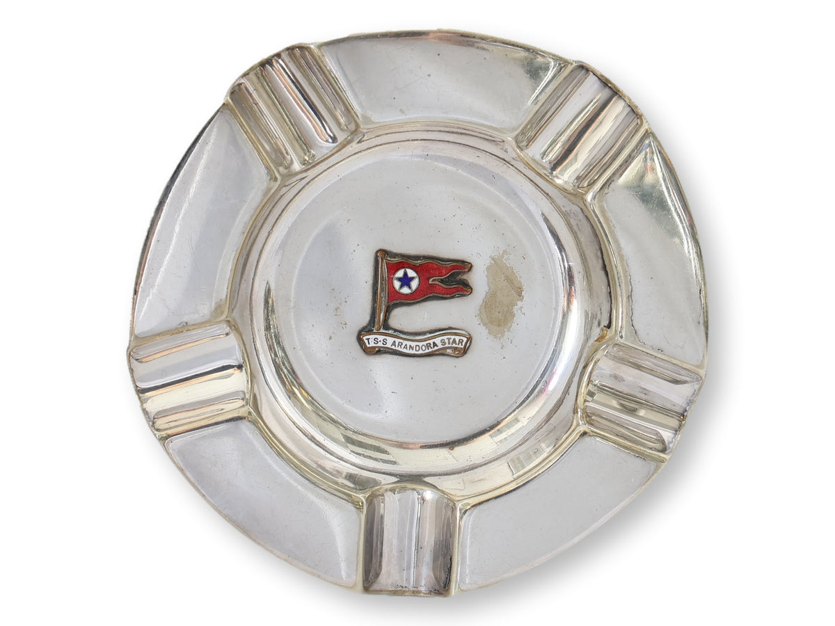 1930s Historic English Steamship Ashtray