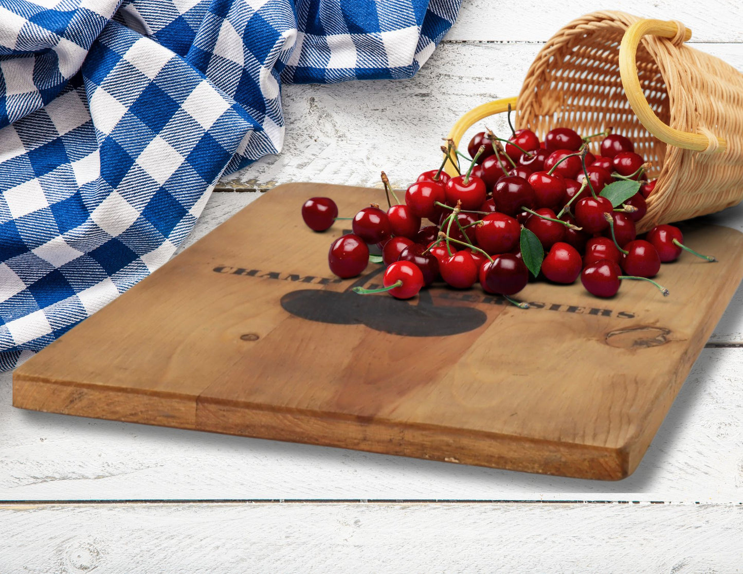 French “Champ de Cerisiers” Wooden Cutting Board